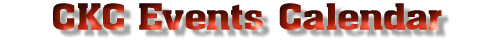 Title CKC Events Calendar